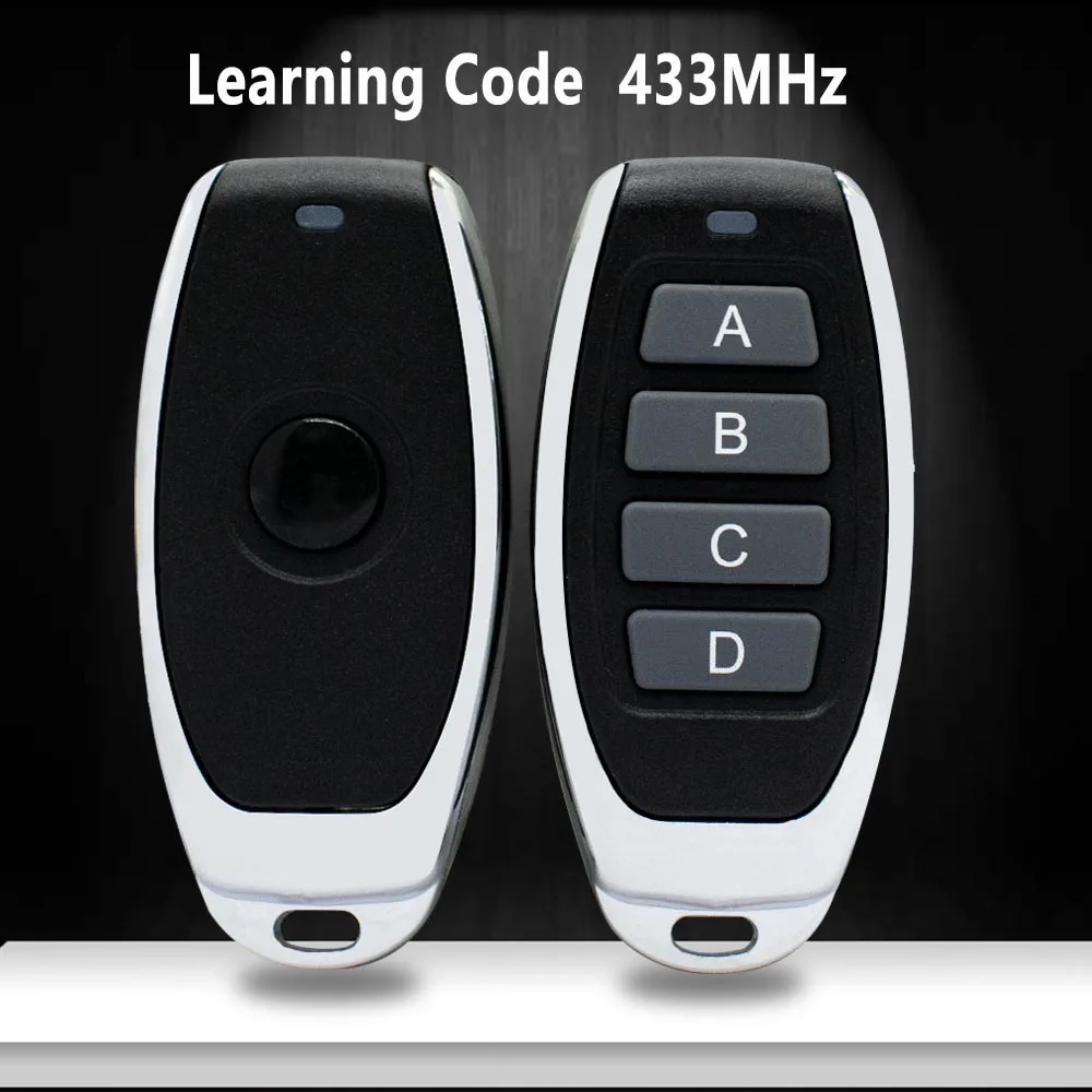 433MHz EV1527 Remote Control 1/4 Button Learning Code Transmitter For Garage Door Switch Relay RF Receiver Module
