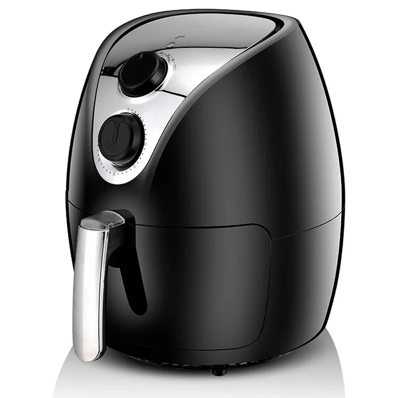 Fritadeira elétrica doméstica sem fumaça, 1250w, 4l, grande capacidade, sem óleo, fritadeira elétrica, máquina de batatas fritas