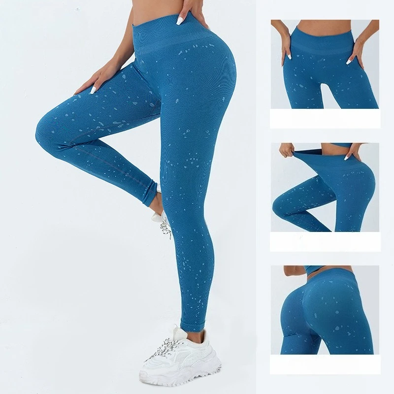 سراويل اللياقة البدنية النسائية لرفع الورك الخوخي، بدون سراويل رياضية محرجة، سراويل يوجا عالية الخصر للتخسيس سريعة الجفاف