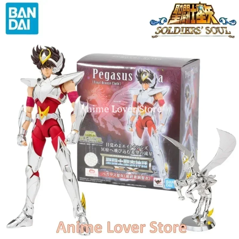 In Stock Bandai Original Saint Seiya Cloth Myth Ex Final Bronze Saint Pegasus Seiya Tenma Anime Figures Toys  Collectible Model