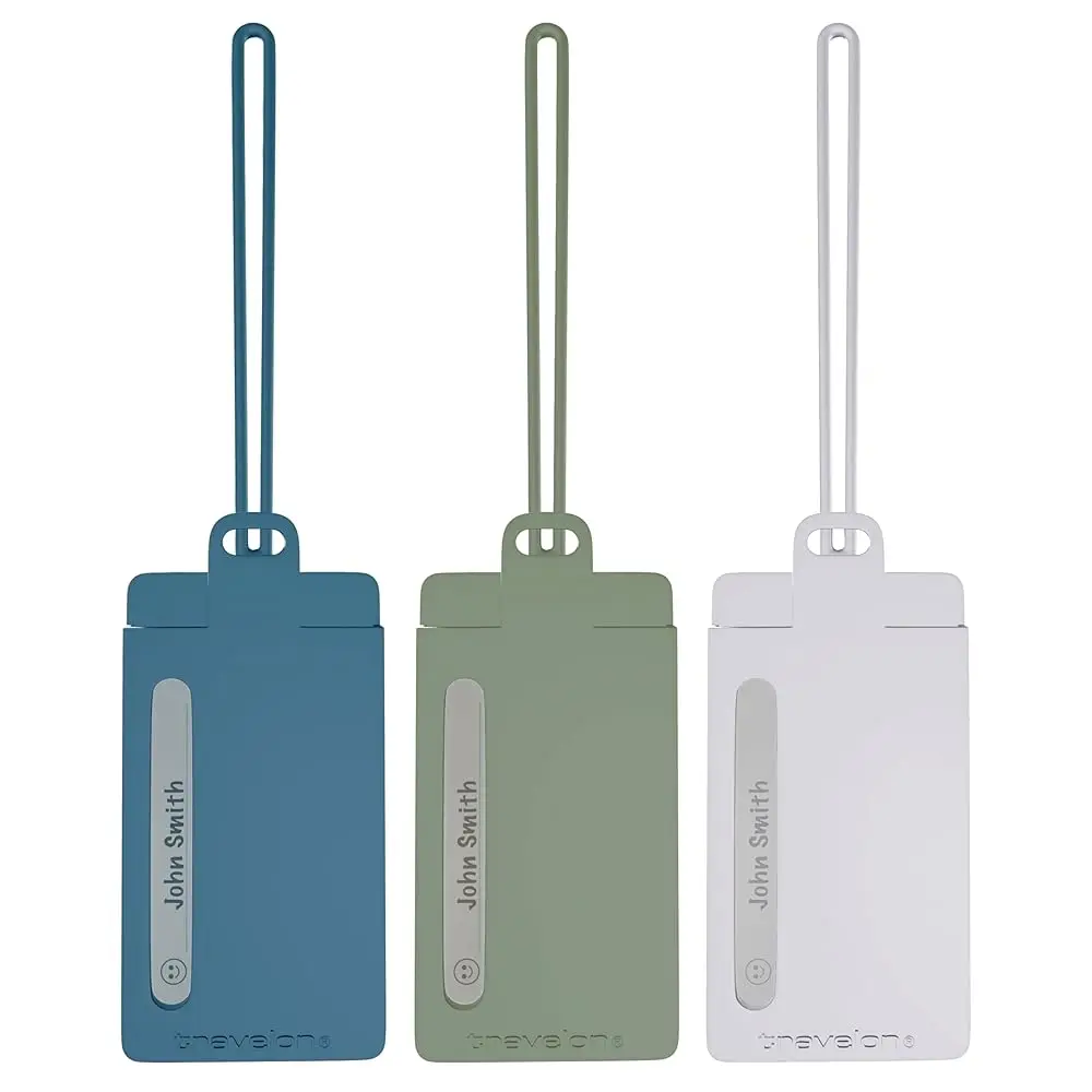 

Set of 3 Silicone Privacy Luggage Tags