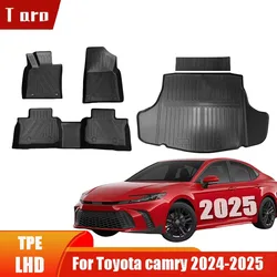 Floor Mats for Toyota Camry 2025 (Include Hybrid), Custom Fit TPE All Weather Easy Clean Durable Car Mats for Toyota Camry 2025