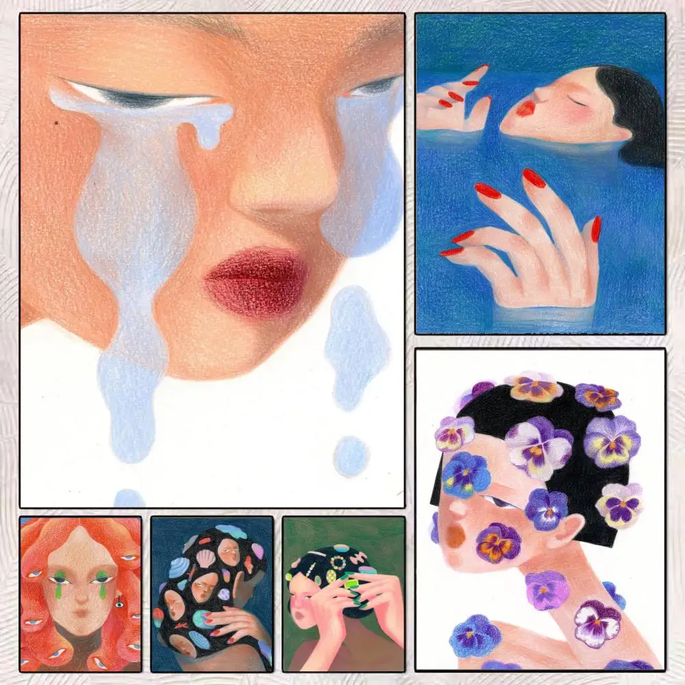 

Geometric Shapes Creativity Poster HD Art Mural Wallart Poster for Home Room Decoration DIY Vintage Print Decor