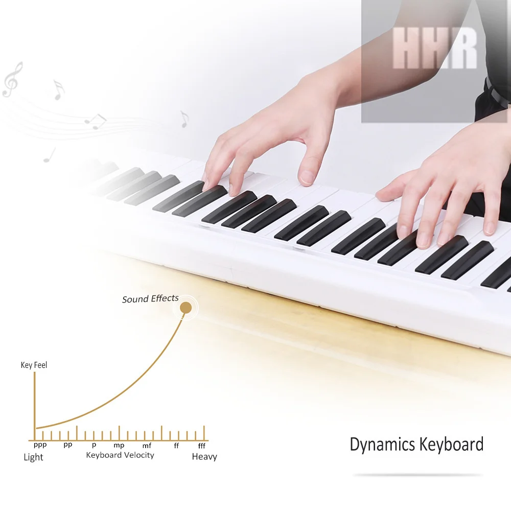 Multi-Function Folding Piano, 88 Keys, Professional Foldable Keyboard, Music Portable Digital Midi Synthesizer