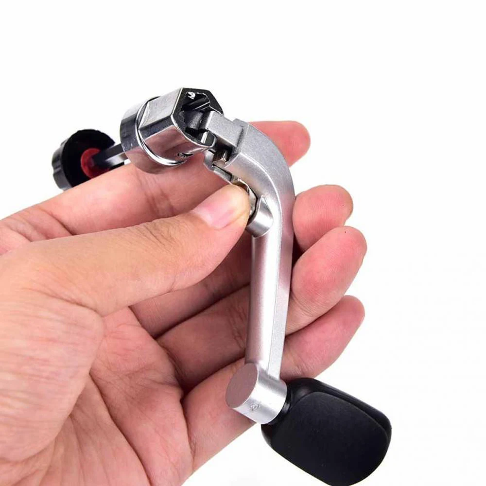 S/M/L Plastic Fishing Reel Handle High Quality Metal Spinning Reel Crank Portable Fishing Tackle Accessories