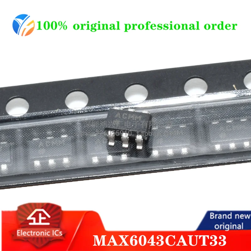 100% original MAX6043CAUT33 V-Ref Precision 3.3V 10mA 6-Pin SOT-23 Tape