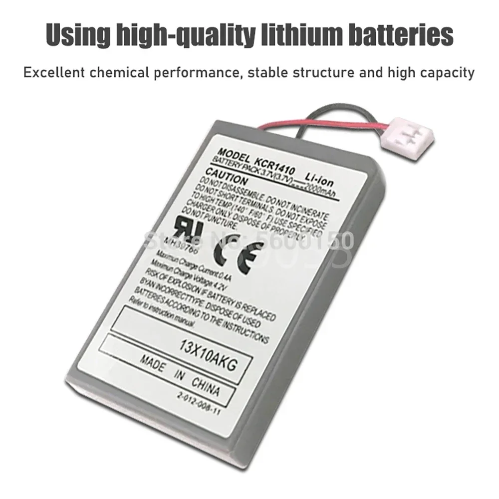Replacement Battery Pack for Sony PS4 Pro Slim Bluetooth DualShock Controller CUH-ZCT2 CUH-ZCT2U 3.7V 2000mAh Lithium Battery
