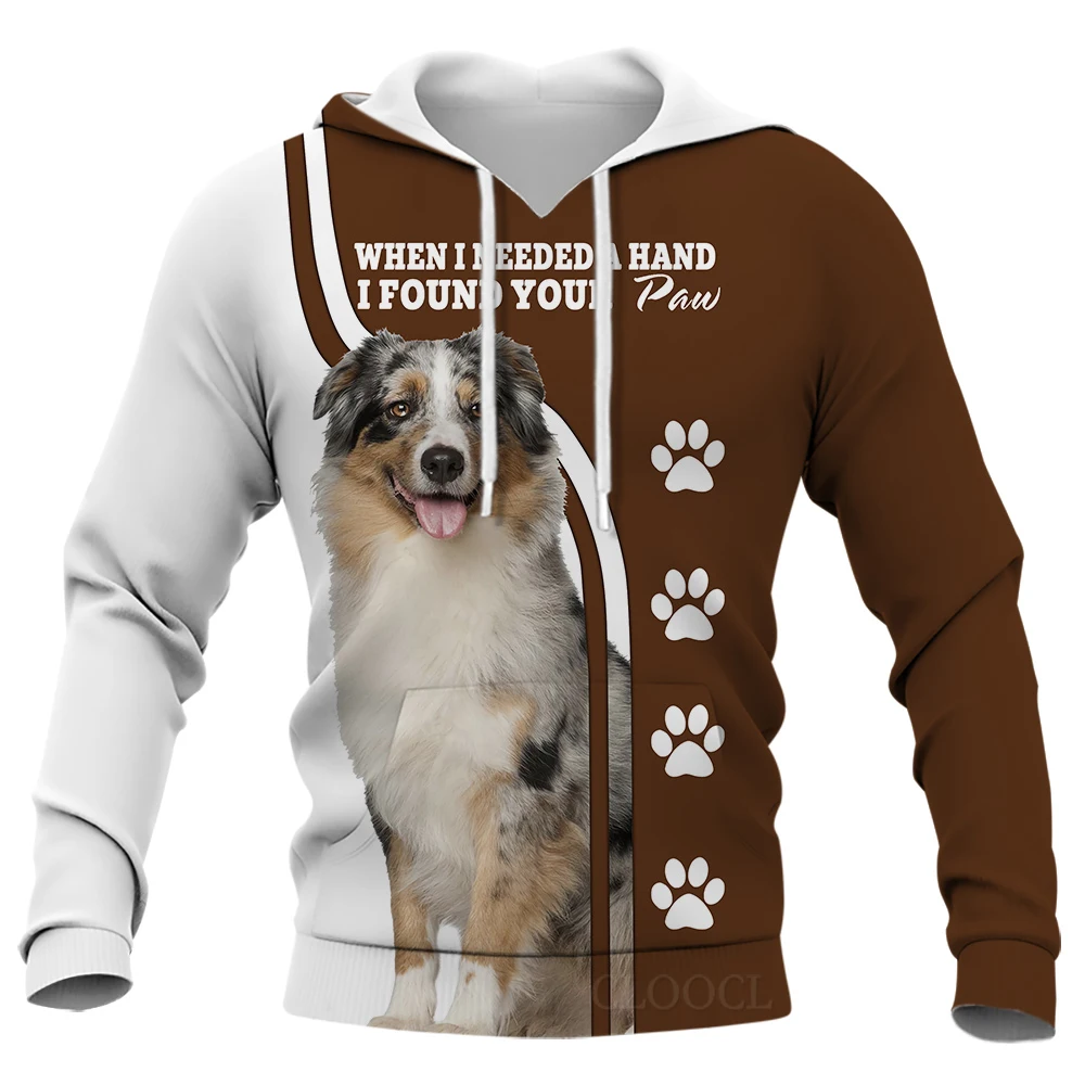 

CLOOCL Men Hoodies Animal Border Collie 3D Print Male Hoodies Long Sleeve Boy Girl Casual Women Pullover Hoodie Teenage Clothing