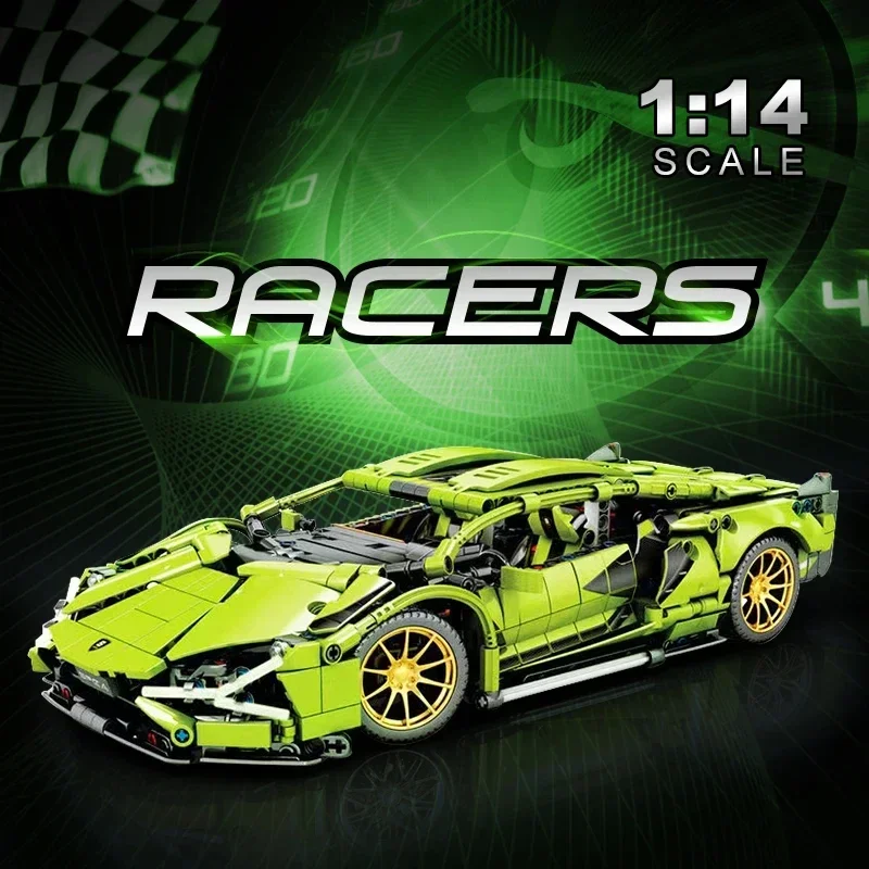 도시 기술 유명한 레이싱 스포츠카 모델 빌딩 블록, 기계식 스피드 차량, 슈퍼카 브릭 퍼즐 장난감, 어린이 성인 선물