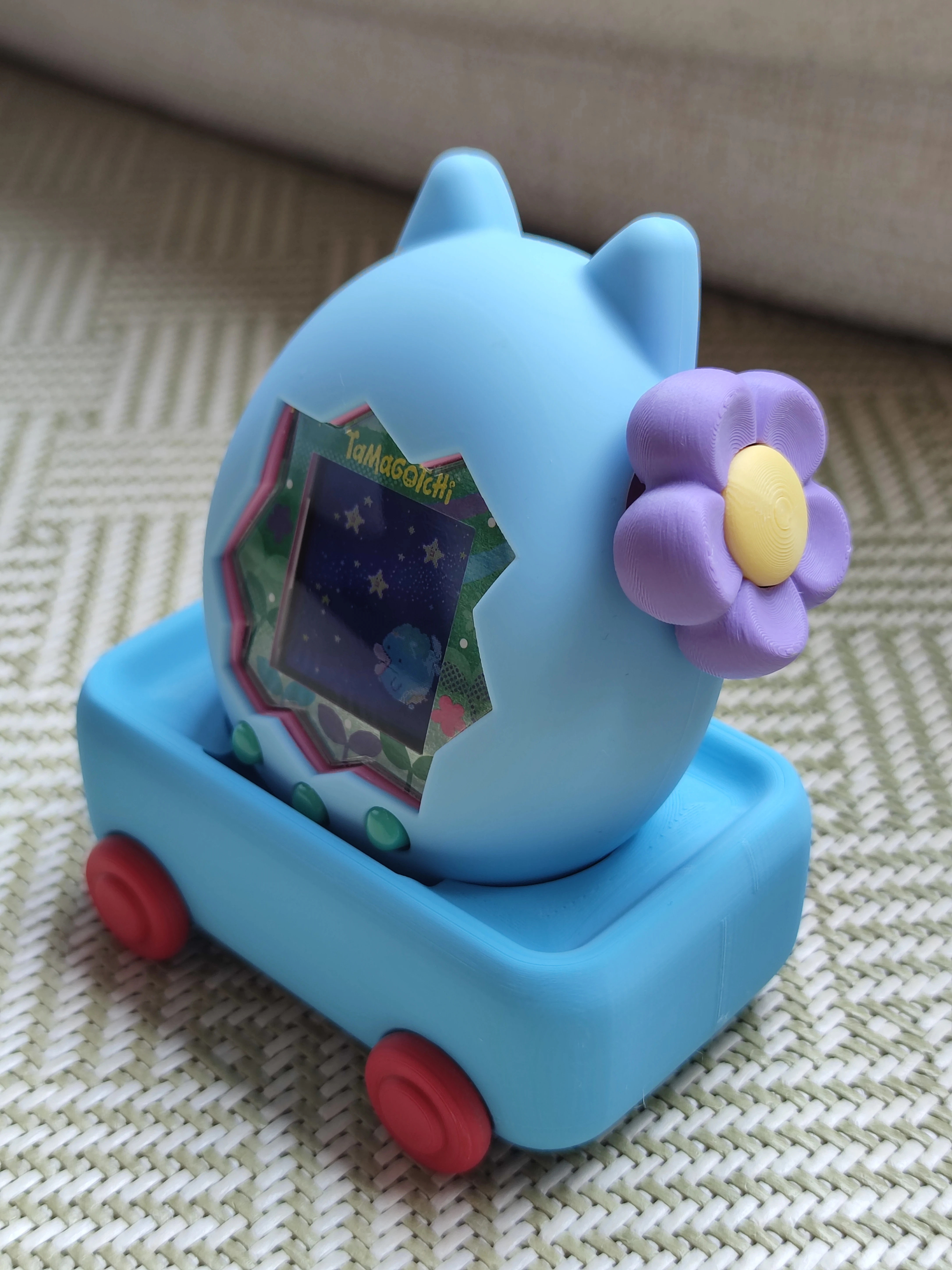 ثلاثية الأبعاد مطبوعة تماغوتشي الجنة زهرة على غرار المقبض الغطاء الواقي تماغوتشي ملحق الزخرفية الغطاء الواقي #4