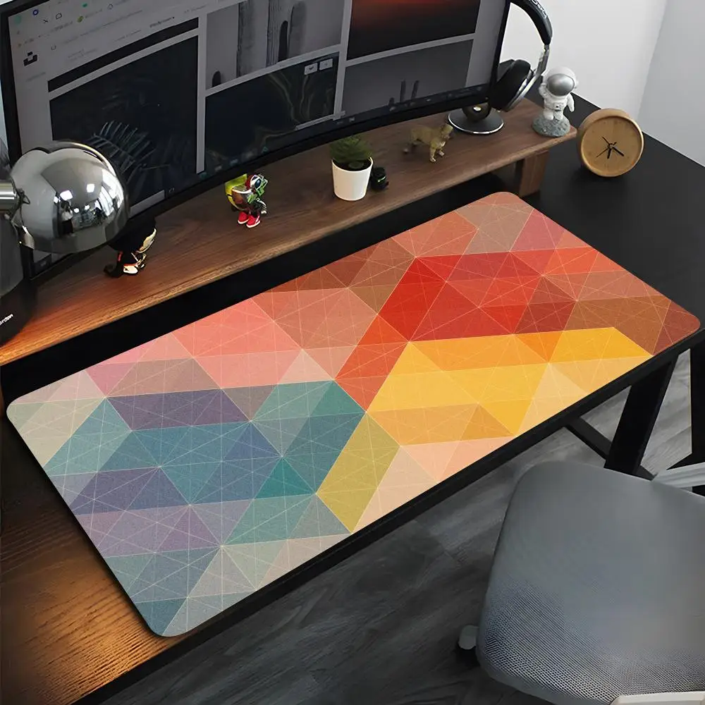 

Коврик для мыши с геометрическим рисунком, высококачественный коврик для мыши из натурального каучука, самый профессиональный моющийся коврик для мыши для ноутбука