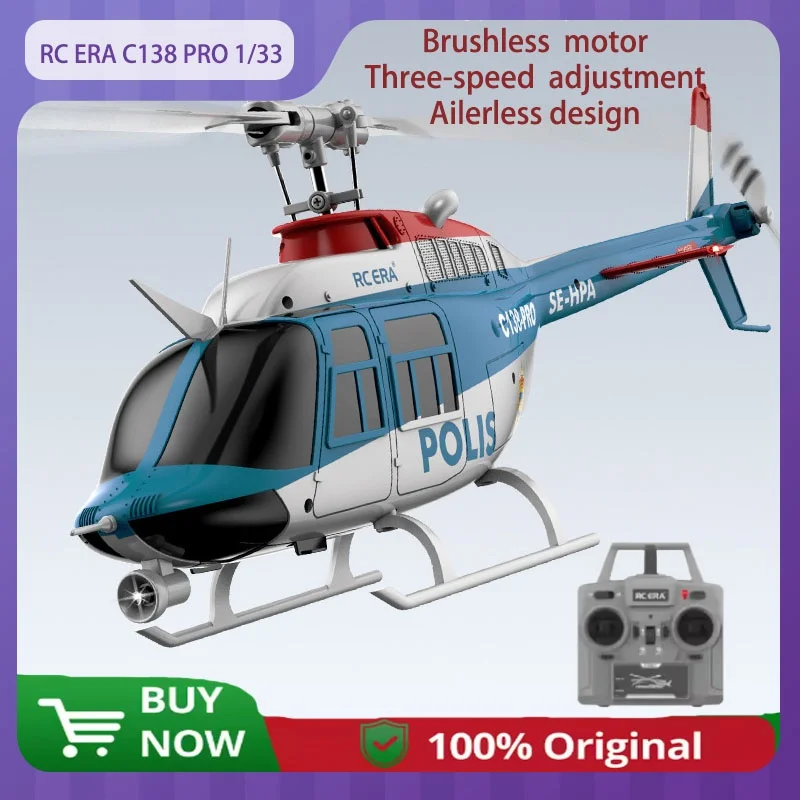

Новый C138 Pro Радиоуправляемый самолет 1/33, без джойстика, шестиходовой однопропеллер, безвоздушный вертолет, бесщеточный мощный подарок дальнего действия