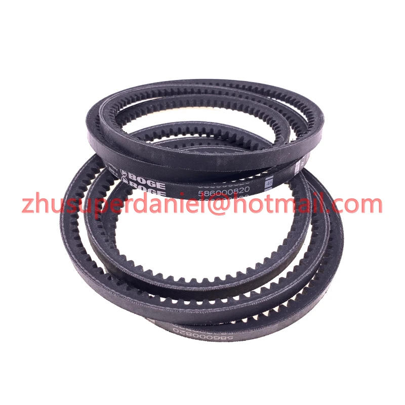 6pcs/lot genuine 586000820P Boge air compressor V-belts driving belts