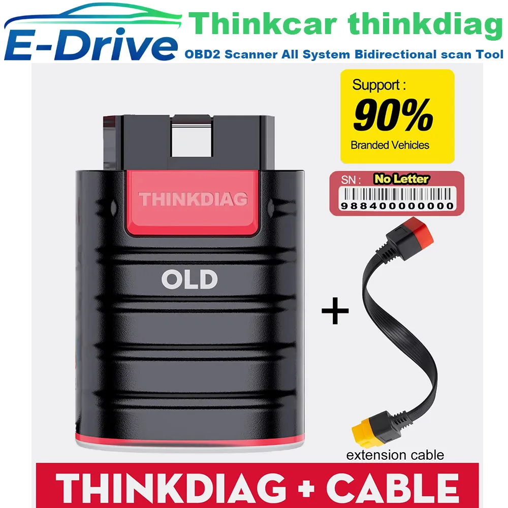 【2026】Thinkdiag New/Old Boot Thinkdiag DZ Version Support All Car 16 Reset Service OBD2 Scanner Tool PK Golo Pro 4.0, Dbscar 2