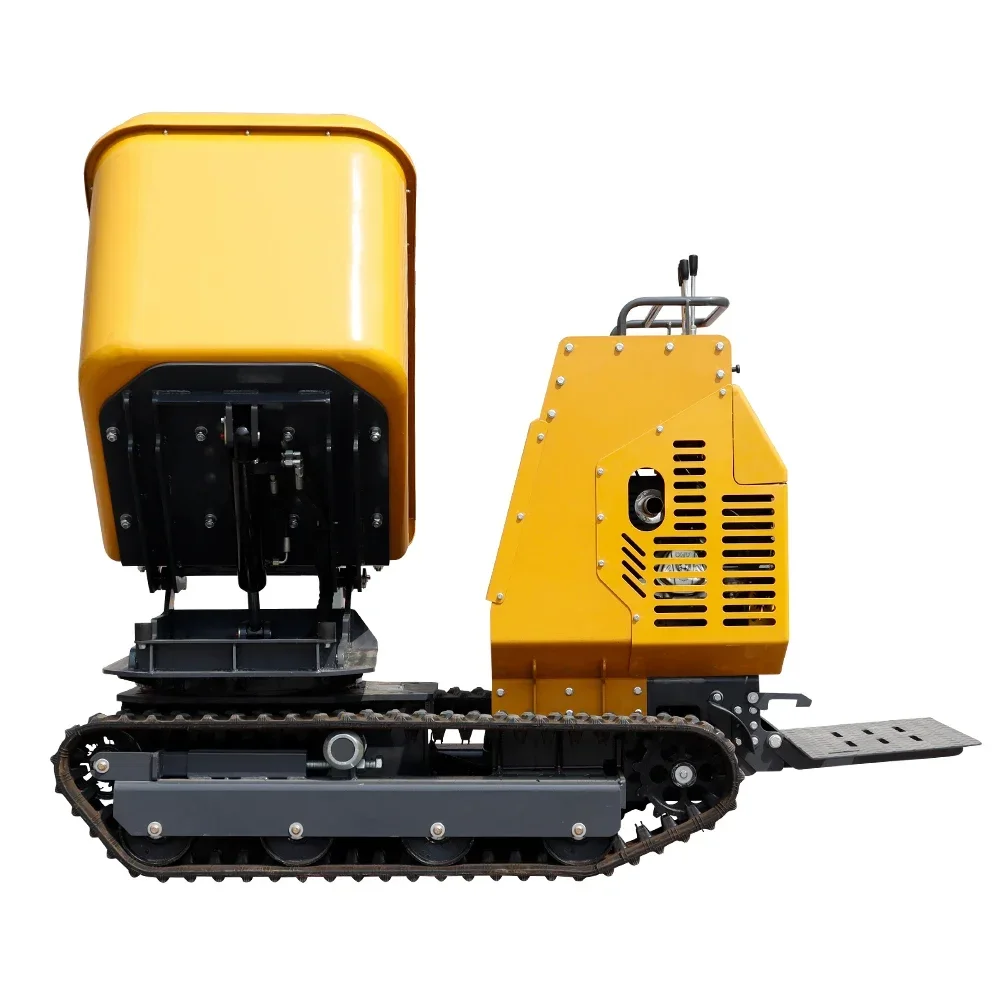 Dumper de pista com carregamento automático Crawler 1200kg Farm Dumper Mini Crawler Dumper de ShanDong