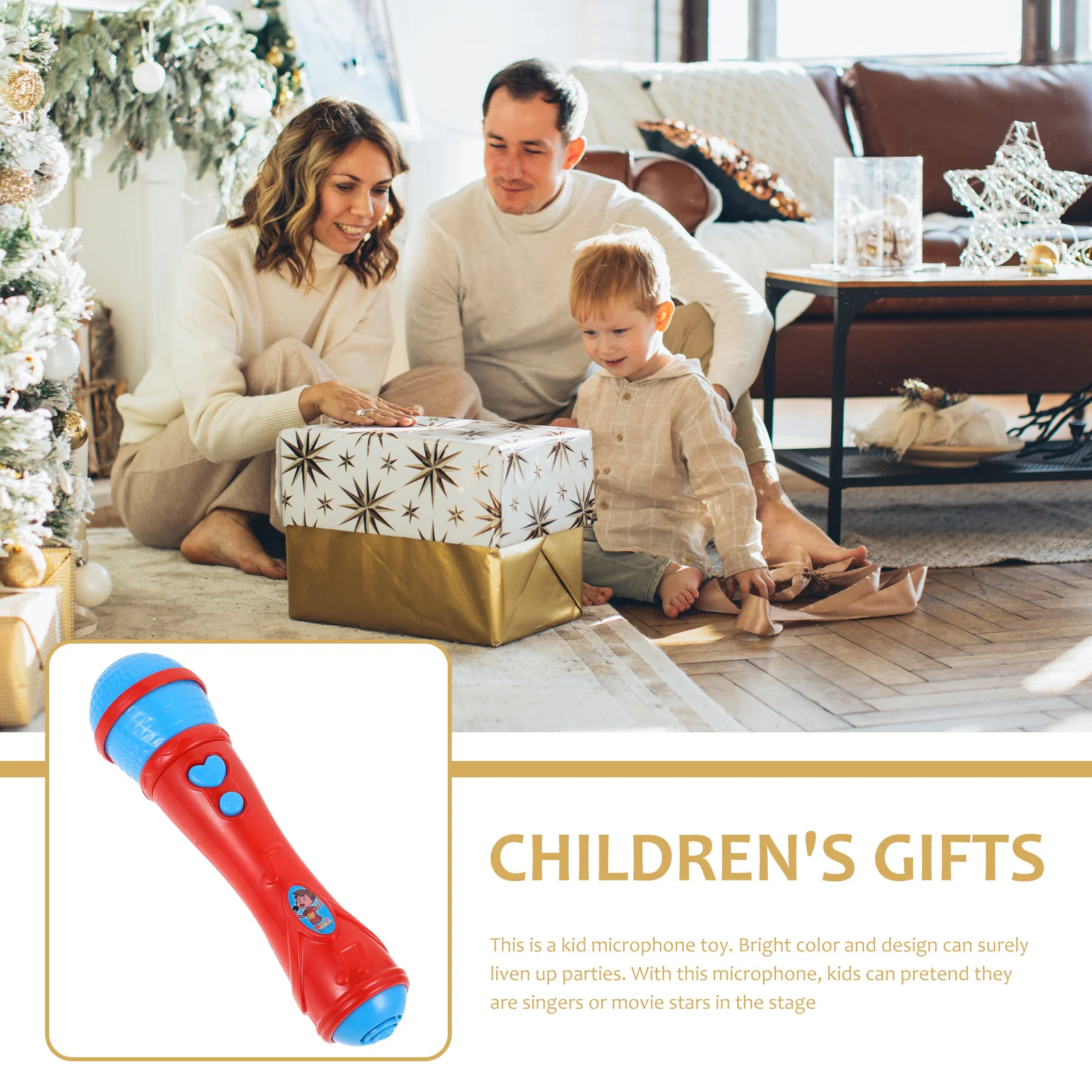 ميكروفون محاكاة للأطفال، تصميم ملون، حجم مثالي، تضخيم الصوت، الغناء، اللعب، الموسيقى التعليمية للأطفال #6