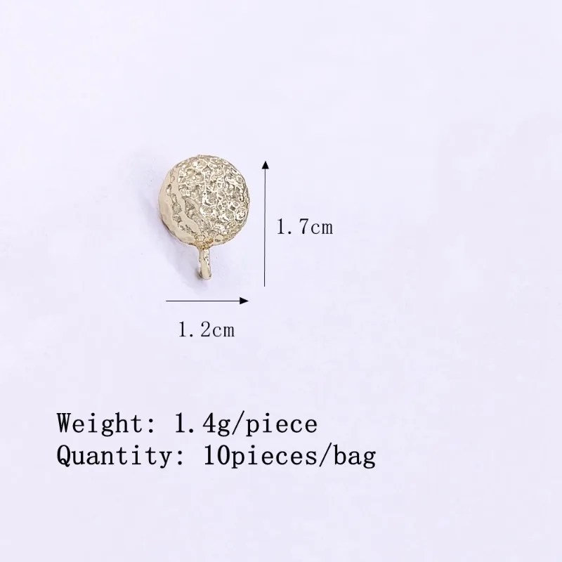 New Fashion 12mm*17mm 10pcs  Zinc Alloy Bread Design Earring Base Connectors DIY Earring Handmade Materials Accessories