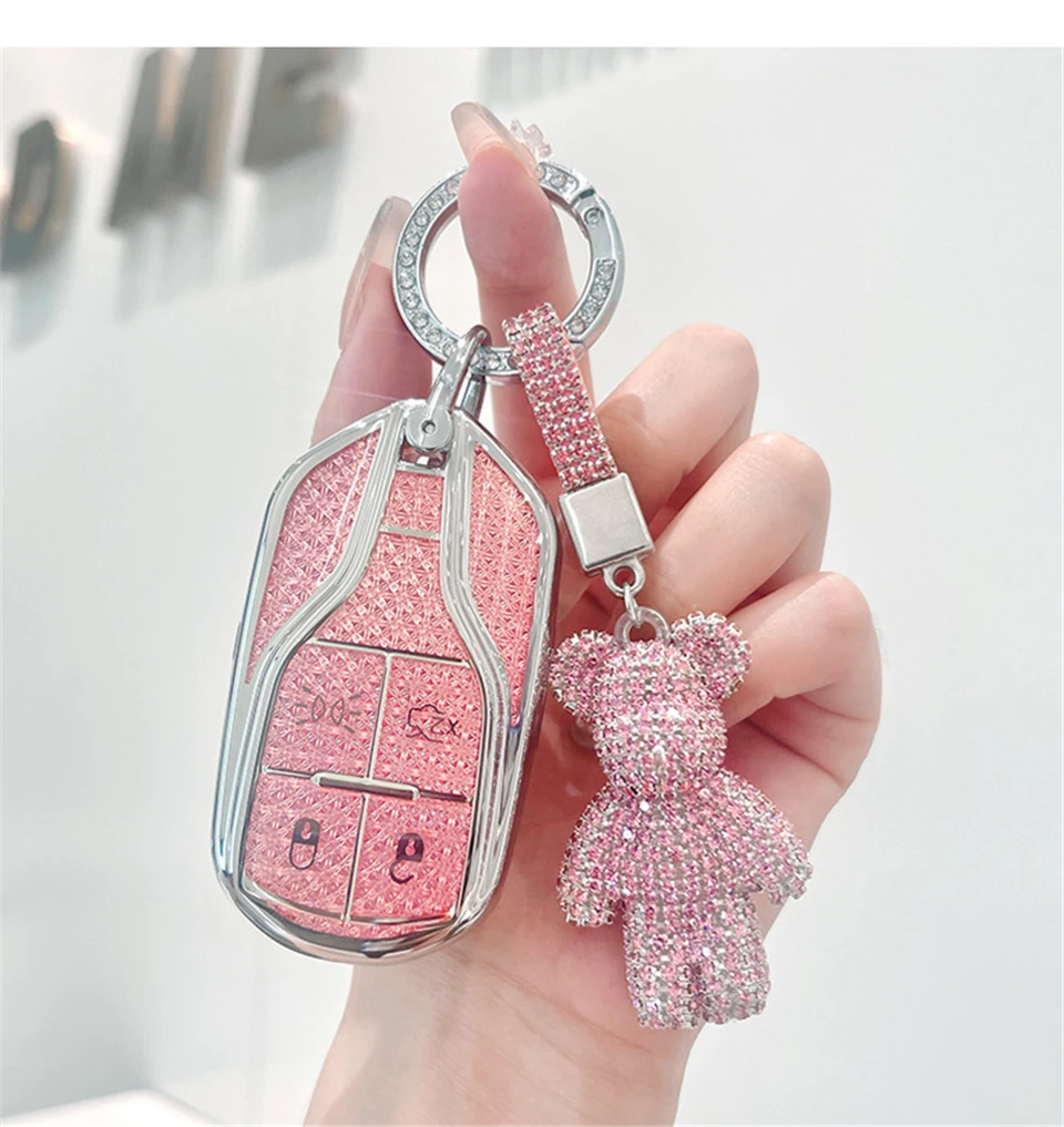 

TPU Car Remote Key Cover Case Holder shell Protector Chain Fob For Maserati Levante Ghibli Quattroporte GT Granturism GranCabrio
