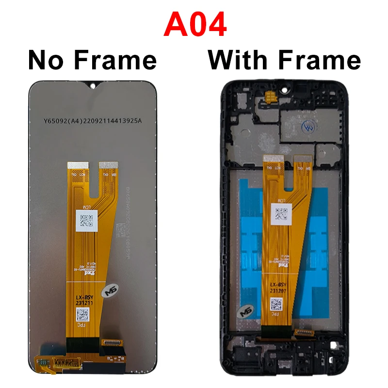IPS para Samsung A04 Display A04S LCD A04E A047 Pantalla táctil Reemplazo para Galaxy A045 LCD A042F Pantalla A047F A045F A045M 4