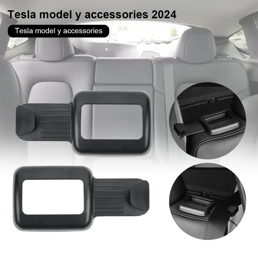 

2pcs Tesla ModelY Rear Seat Belt Limiter Auto Seat Belt Fixer Protective Cover Car Interior Accessories