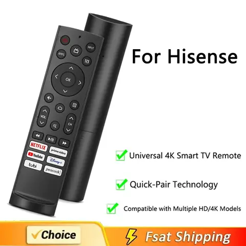 Replacement Remote Control for Hisense Android TVs, ERF3A90 for Hisense UHD 4K ULED Smart TV