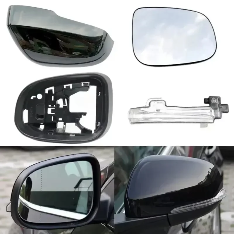 Exterior Side Rearview Mirror Heated Lens Turn Indicator Lamp Trim Cover Frame For Volvo S60 V60 V40 S80L 2011-2019