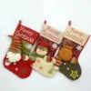 Big Head Doll Christmas Socks Cartoon Plush Tree Pendant Candy Gift Bag With Hanging Loop Uses For Xmas Decor 3