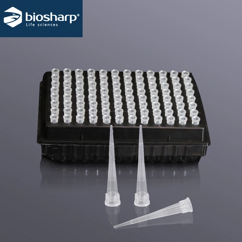 

96 Pcs Biosharp Lab Pipette Tips Sterile Boxed Tip (replacement) Micropipette Plastic Tips Laboratory Equipment Dropper Bottle