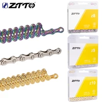 ZTTO ULT bicicleta 8 9 10 cadena de velocidades 116 eslabones MTB cadenas de bicicleta de carretera bloqueo de energía alta calidad 8S 9v 10v accesorios de ciclismo de corriente