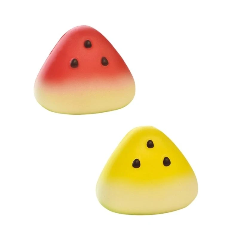 

6pcs Realistic Watermelon Slices Decors Bright Plastic Watermelon Stress Relief Toy For Creative Homes And Party Decors 15UB