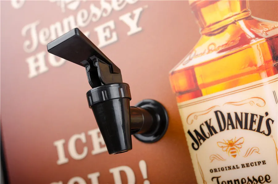 2 Bottles Liquor Chiller Dispenser, Ice Shot Machine Cold Refrigerator for Vodka Bottles