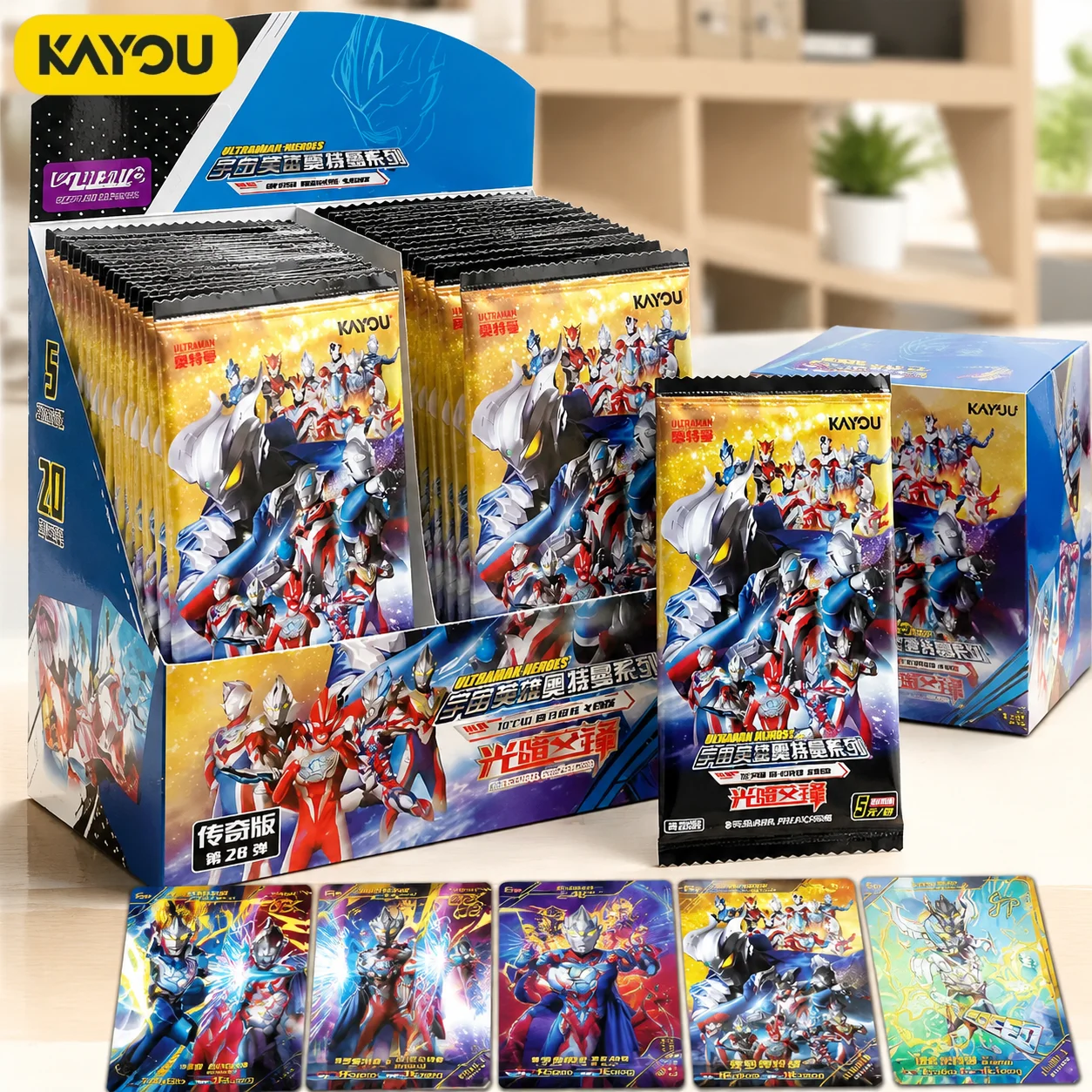 kayou-ultraman-legend-edition-28th-signature-card-pack-collectible-trading-cards-game-collection-hobby-for-adult-fans