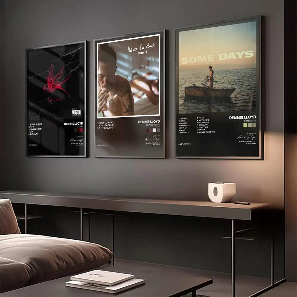 Singer D-Dennis Lloyd Poster Home Wall Decoration Artwork for Bedroom Office Living Room Interior Display