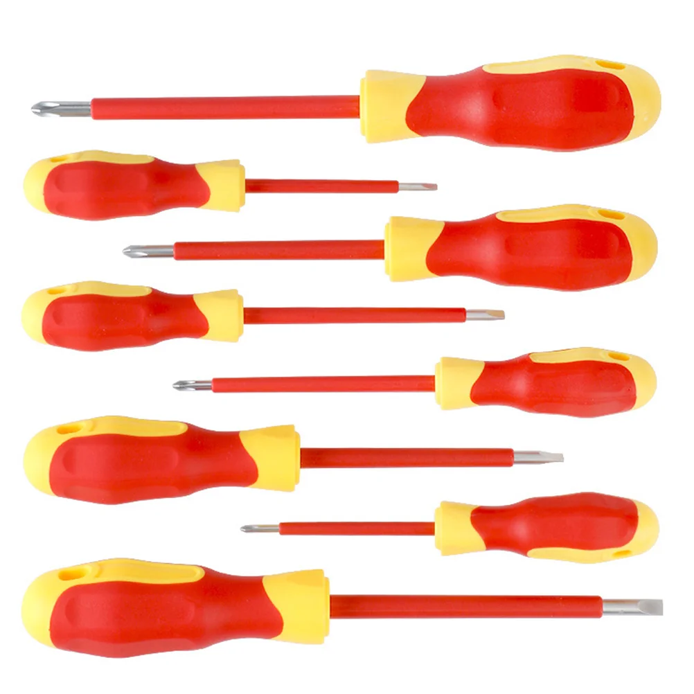 

1Set Crv Insulated Screwdriver Kit Chrome Vanadium Steel 8 in 1 Precision Repair Tools for Electrician Portable Hand Tools