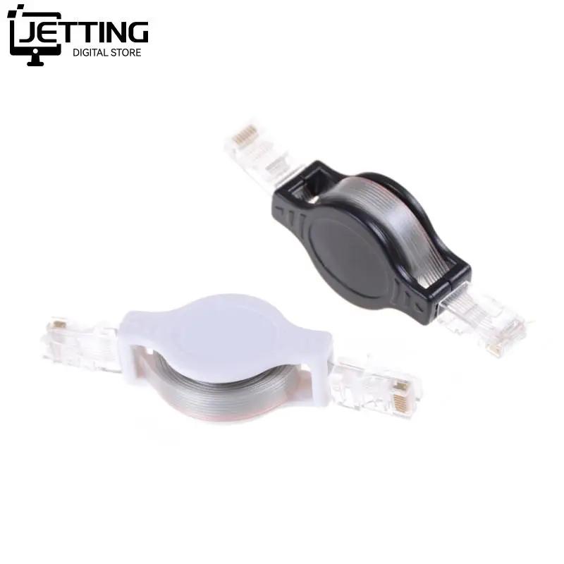 1,5 mt 4.9FT VIDEOKONFERENZ Extensible Retractable RJ45 Internet Ethernet Netzwerk LAN Modem Router Draht Wohnung Ethernet Kabel