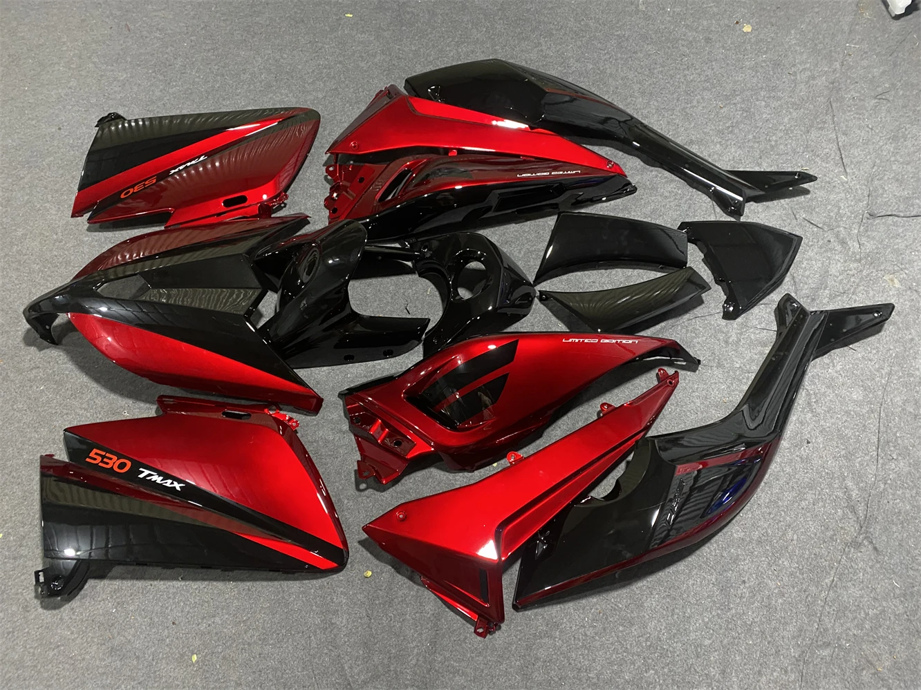 Motorcycle fairing fits TMAX530 2012 2013 2014 530 12 13 14 Year fairing Carbon black red motorcycle housing