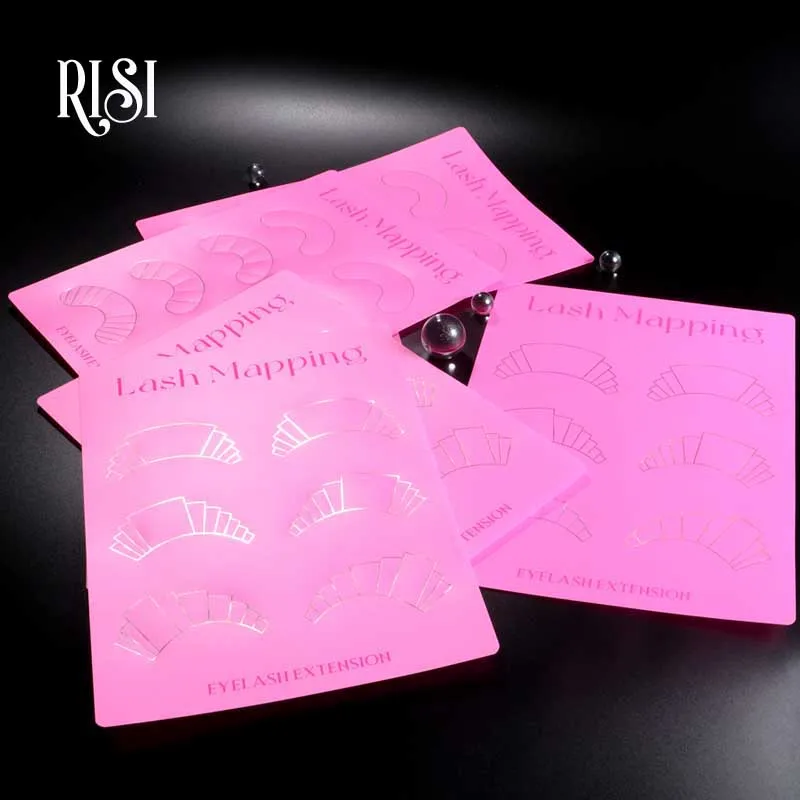 Free Lash Mapping Stickers Plastic Lash Mapping Practice Chart lashes tools Hot Eyelash Extension Accessories Training Eyelashes