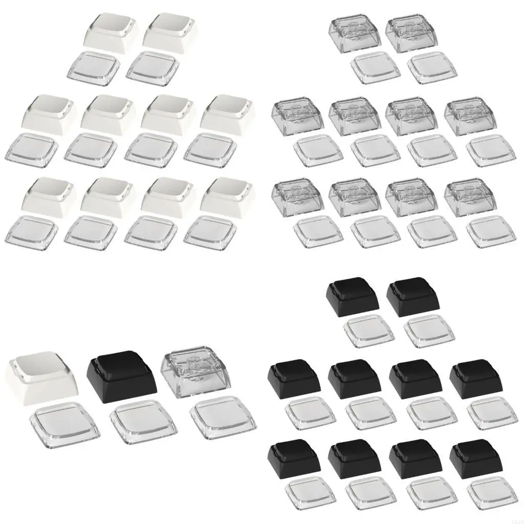 

Y5JB 10Pcs PC Keycaps XDA Profile 1U Blank Supplements Keycaps for Gaming Mechanical Keyboards
