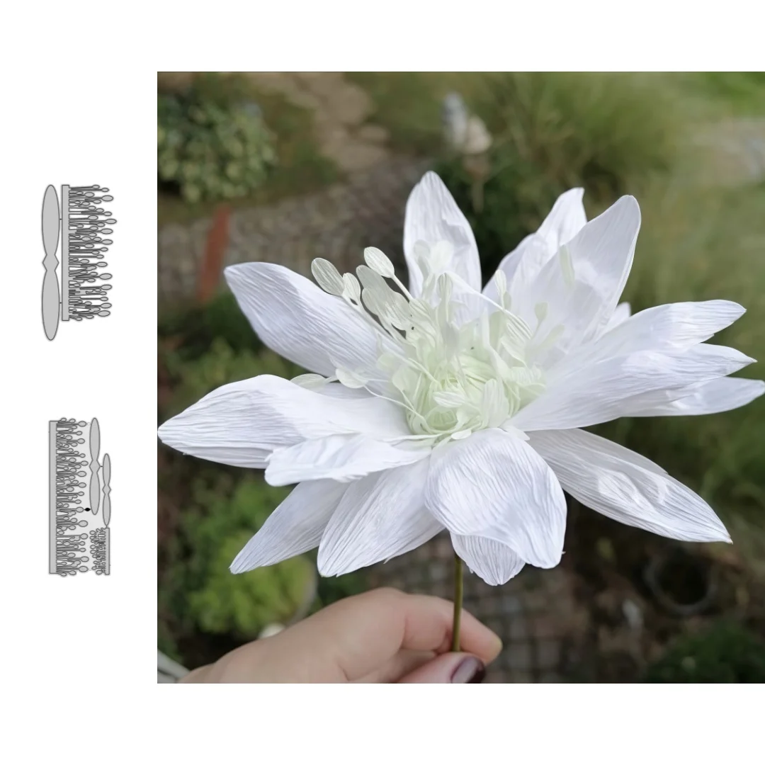 Krepppapier Spirale Blume Metall Stanzformen für DIY Scrapbooking Kartenherstellung Schablonen Prägung Handwerk Dekoration