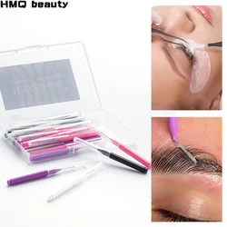 20Pcs Mini Eyebrow Brush Disposable Brow Perm Brush Brow Lift Tool Bendable Micro Eyebrow Wands Applicators Beauty Makeup Tools