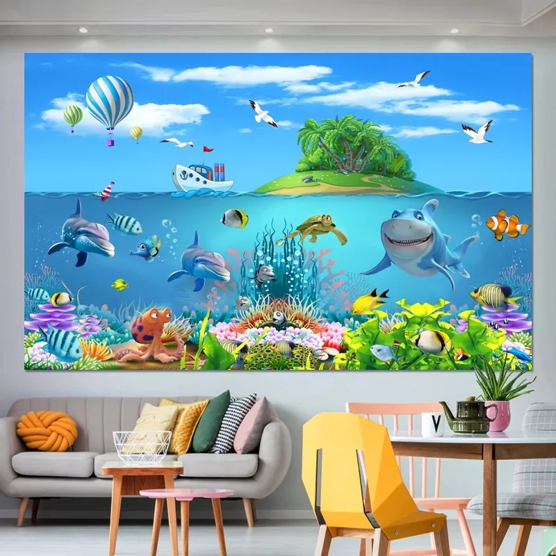 

Self adhesive murals, children's decorative paintings, cartoons, anime, kindergarten posters, elementary school wall stickers, l