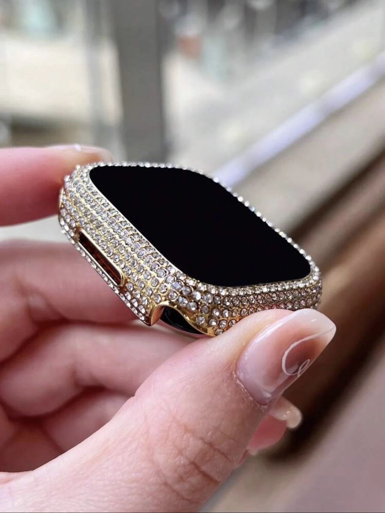 Pellicola protettiva Bling per Apple Watch Cover Series Ultra 10/9/8/7/6/5/4/3 38mm 40mm 41mm 42mm 44mm 45mm 46mm 49mm