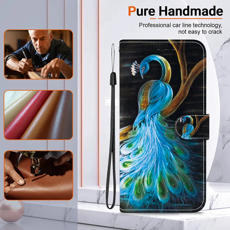 Stand Flip Wallet Case für iPhone 11 12 13 14 15 16 17 Pro Max XR 14 15 16 Plus 16e 17 Air Leder Schutzhülle – Detail 2