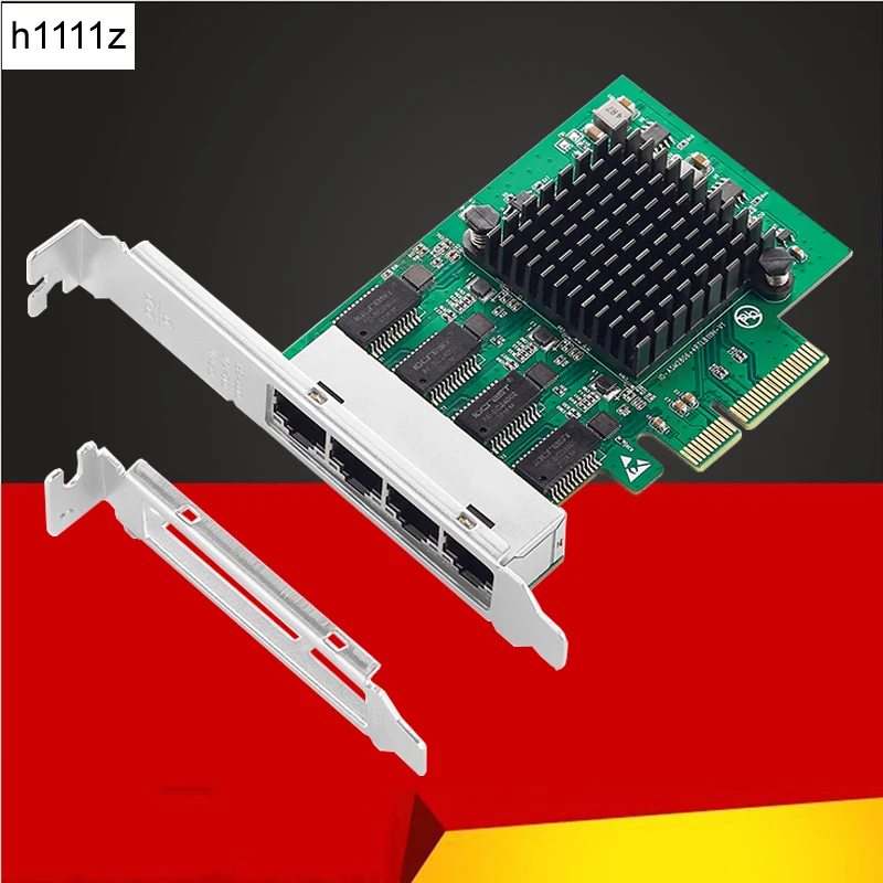 مهايئ شبكة إيثرنت كواد جيجابت ببطاقة شبكة 10/100/1000Mbps من PCI Express مهايئ Lan RJ45 نيك ريالتيك RTL8111H لينوفو M720Q M920X P330