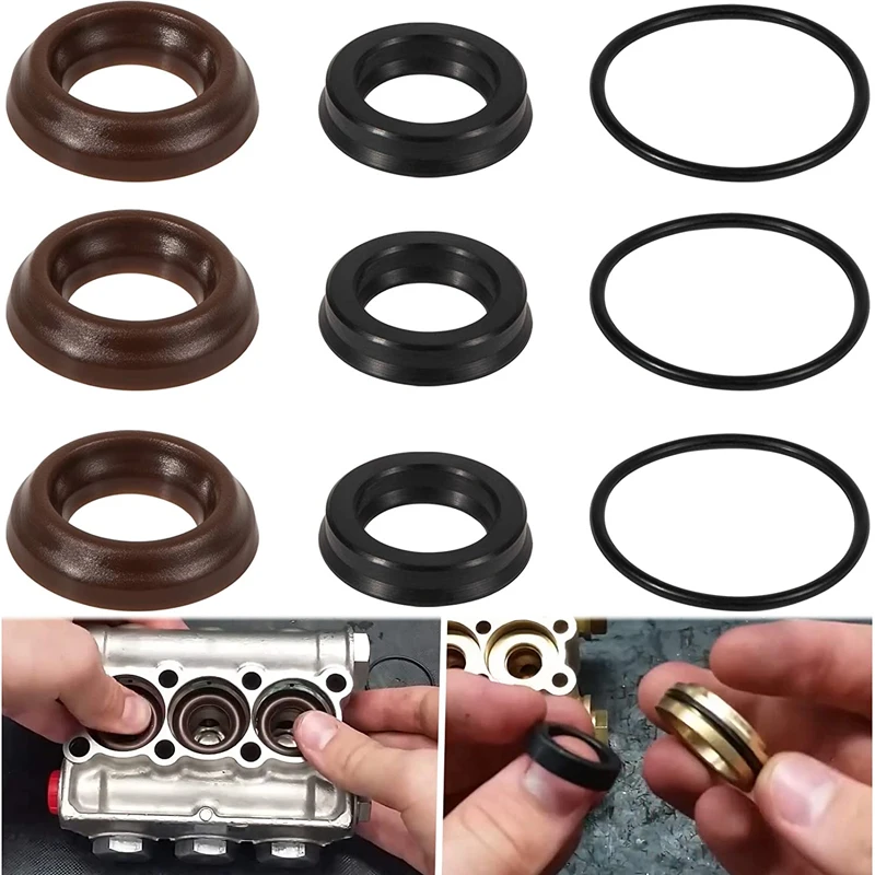 

AR1857 9 Pc/Set Packing Kit 18mm Seal Repair Kit for Pump Serie Annovi Reverberi RK RKA RKV XRC XRA Durable Quality Replacement