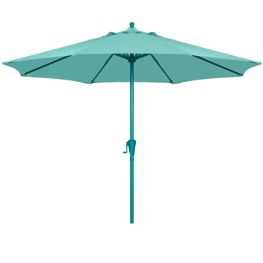 

Outdoor Patio Umbrella, Market Table Umbrella with 8 Sturdy Ribs and Crank System, Faderesistant amp Waterproof for Garden Backy