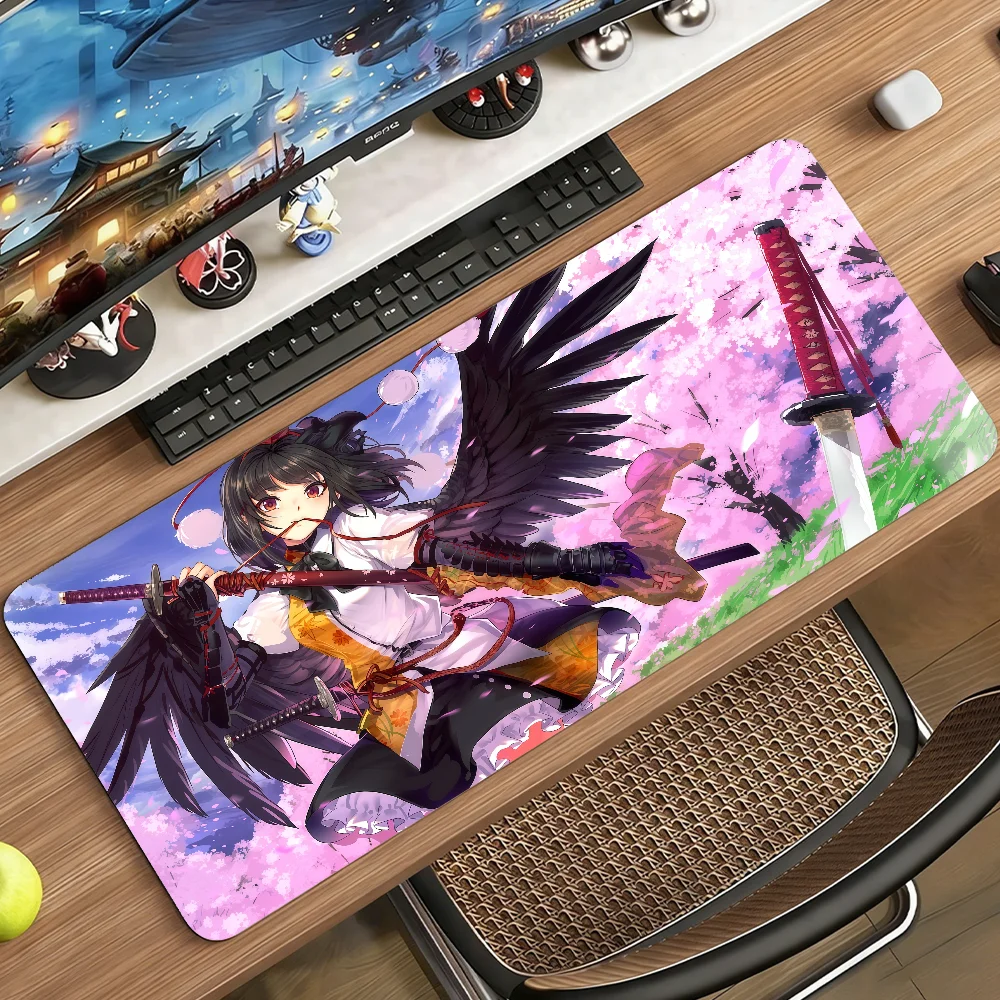 

Game Touhou Project Mouse Pad Non-slip Rubber Computer Mat Gamer Balance Decoracion Deskmat Laptop Office Large