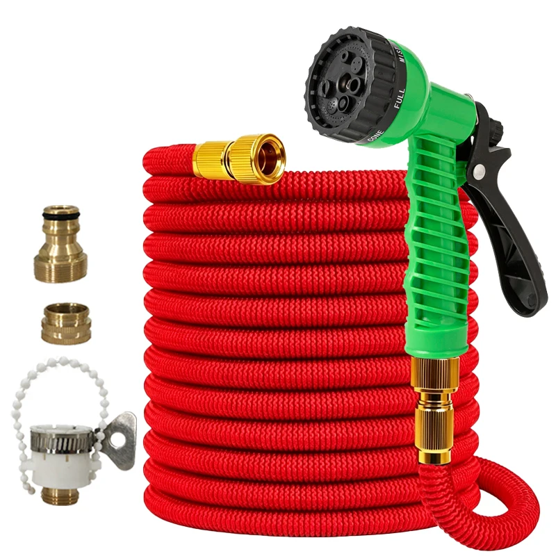 25FT-150FT Expandable High-Pressure Magic Hose, High-Pressure 7-Function Water Gun, Flexible Water Pipe, Garden Watering Tool