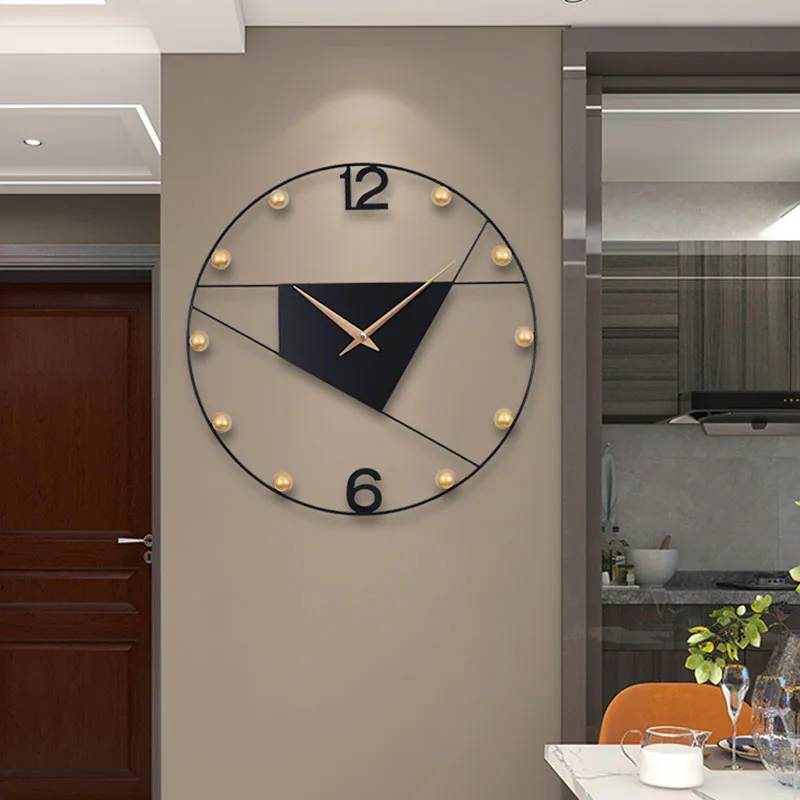 

Alarm Big Size Clock Wall Silent Fashion Simple Restaurant Modern Wall Clocks Metal Wall Art Orologio Da Parete Room Decorations