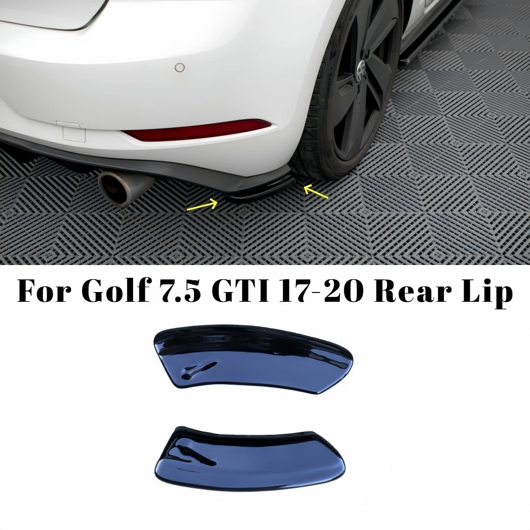 

For Volkswagen Golf 7.5 GTI 2017-2020 Rear Lip Splitter Wrap Angle MAX Rear Spoiler Bumper Diffuser Kit Aerodynamic Accessories
